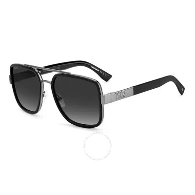 Dsquared2 Grey Shaded Navigator Men's Sunglasses D2 0060/s 0v81/9o 58