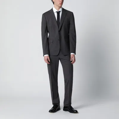 Dsquared2 Grey Single-breasted Suit In Wool Blend Men In Gray