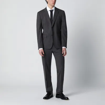 Dsquared2 Single Breasted Wool Blend Suit Tailoring In Black