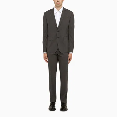 DSQUARED2 GREY SINGLE-BREASTED WOOL SUIT