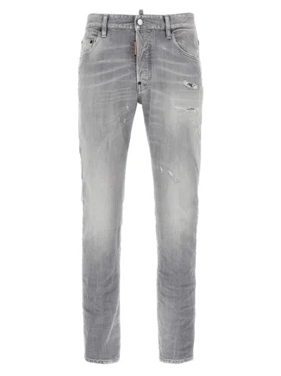 Dsquared2 Grey Skater Jeans In Gray