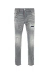 Dsquared2 Distressed Paint-splatter Jeans In Grey