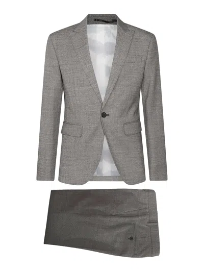 Dsquared2 Single-breasted Suit In Gray