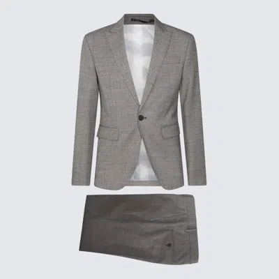 Dsquared2 Single-breasted Suit In Gray