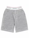 Dsquared2 Grey Textured Shorts In Grey
