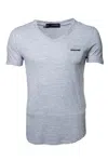 Dsquared2 , Grey T-shirt With Ragged Design In Black