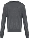 Dsquared2 Grey Virgin Wool Sweater With Logo  In Gray