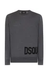 Dsquared2 Grey Wool Sweater