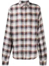 Dsquared2 Checked Button Down Sharpei Sleeve Shirt In Multicolor