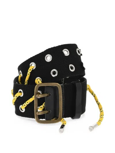 DSQUARED2 GROMMET LACE-UP BELT