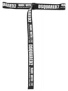 Dsquared2 Grosgrain Belt With Leather Rod In 2124