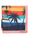 Dsquared2 Habotai Scarf In Blue