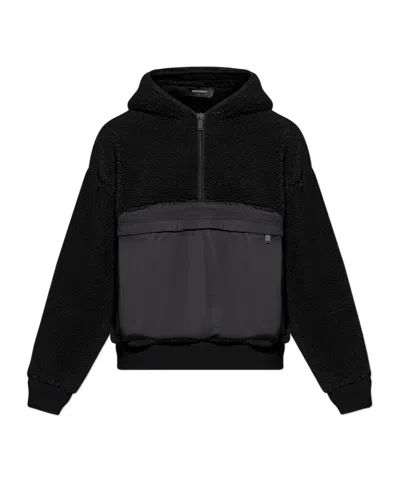 DSQUARED2 DSQUARED2 HALF-ZIP FLEECE HOODIE