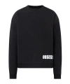 Dsquared2 Cotton Sweatshirt Featuring Printed Detail In Black