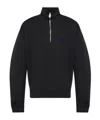 Dsquared2 Logo-embroidered Zip-up Sweatshirt In Black