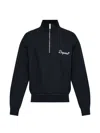 Dsquared2 Logo Half-zip Sweatshirt In Black