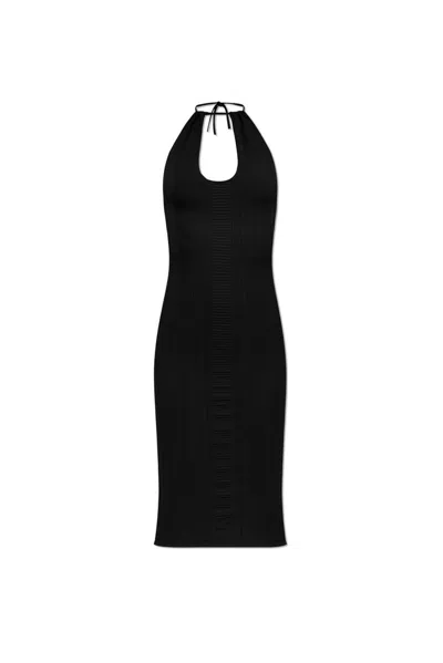 Dsquared2 Knitted Midi Dress In Black