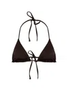 Dsquared2 Halterneck Triangle Bikini Top In Brown