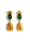Dsquared2 Hammered-effect Drop Earrings In Gold