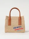 Dsquared2 Summer Lovers Natural Rafia And Leather Handbag