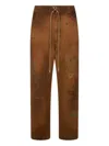 Dsquared2 Handmade Scribbles Trousers In Brown