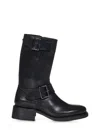 Dsquared2 Logo-debossed Leather Boots