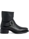 Dsquared2 Harley Buckle Ankle Boots In Black