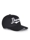 Dsquared2 Black Baseball Cap With Maxi Logo Lettering On The Front