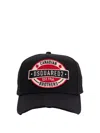 Dsquared2 Black D2 Patch Baseball Cap In Black