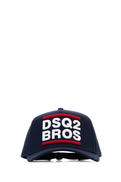 Dsquared2 Hat Logo-embroidered Cotton Baseball Cap In Black