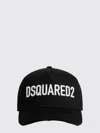Dsquared2 Technicolor Cotton Gabardine Baseball Cap In Black