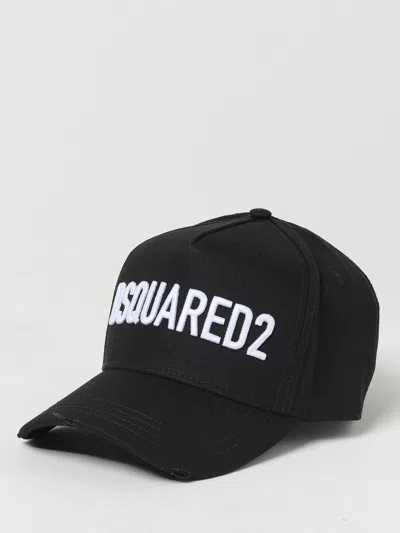 DSQUARED2 DSQUARED2 HAT IN COTTON WITH EMBROIDERED LOGO