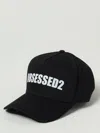 Dsquared2 Black Cotton Baseball Cap In Black