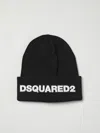 Dsquared2 Wool Hat With Embroidered Logo In Black