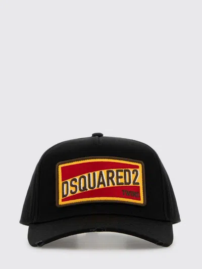DSQUARED2 DSQUARED2 COTTON TWILL HAT WITH LOGO PATCH