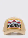 Dsquared2 Dsquared Men Beige Cotton Baseball Cap In Metallic