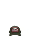 Dsquared2 Hat With Caten Patch In Green