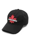 Dsquared2 Canadian Leaf Baseball Cap In Black