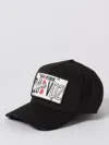 Dsquared2 Branded Baseball Cap Curved Peak In Black