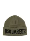 Dsquared2 Military Green Wool Hat