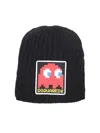Dsquared2 Pacman Ribbed Knit Beanie In Black