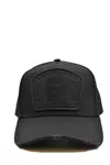 Dsquared2 Structured Black Cap With Bold Logo Patch In Black