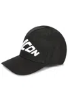 Dsquared2 Printed Cotton Baseball Hat In Black