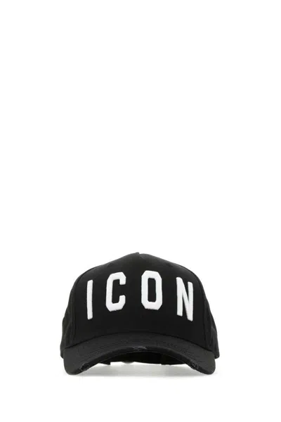 Dsquared2 Dsquared Men Black Cotton Baseball Cap
