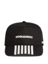Dsquared2 Classic Black Cap With Logo Embroidery In Black
