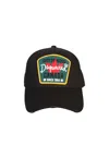 Dsquared2 Dsquared Black Gabardine Baseball Cap In Black
