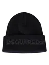 Dsquared2 Dsquared Black Wool Beanie Hat