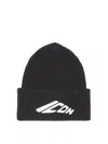 Dsquared2 Black Wool Hat In Brown