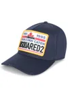 Dsquared2 Logo-patch Adjustable Cap In Blue