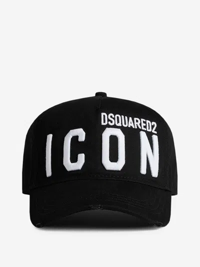 Dsquared2 Embroidered Logo Baseball Cap In Black